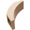 Ekena Millwork 5-inch W x 12-inch D x 12-inch H Thorton Rough Cedar Woodgrain TimberThane Knee Brace, Primed BRCUR05X12X12THRRCPR - alternate 5